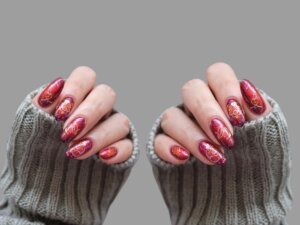Bold & Glam Valentine Nails