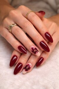 Burgundy Wine Nails