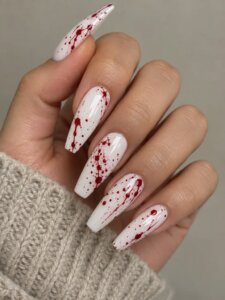 Blood Drip Nails