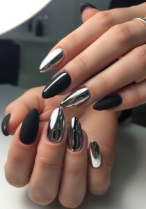 Halloween Chrome Nails